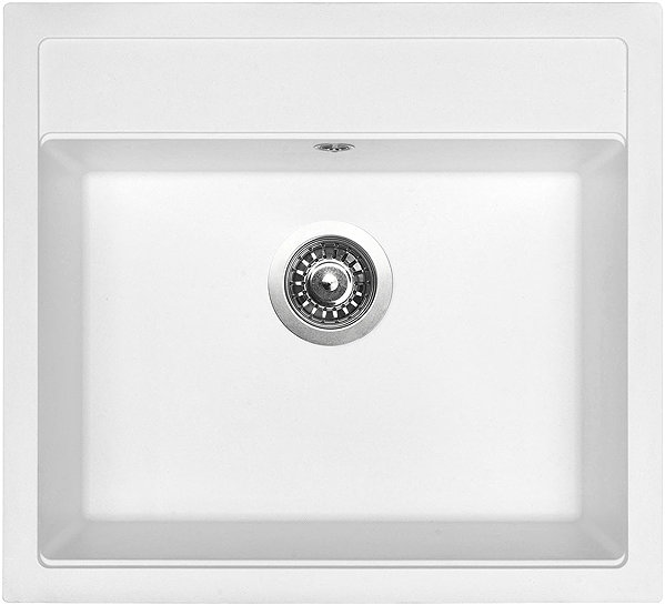 Kitchen Sink and Tap Set Sinks Solo 560 Milk + Arco black matt ...
