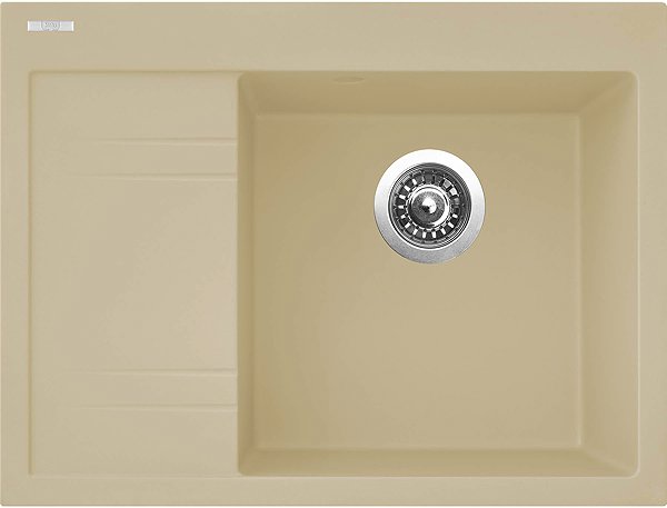 Kitchen Sink and Tap Set Sinks Rim 650 P Sahara + Elasta stainless steel/black ...