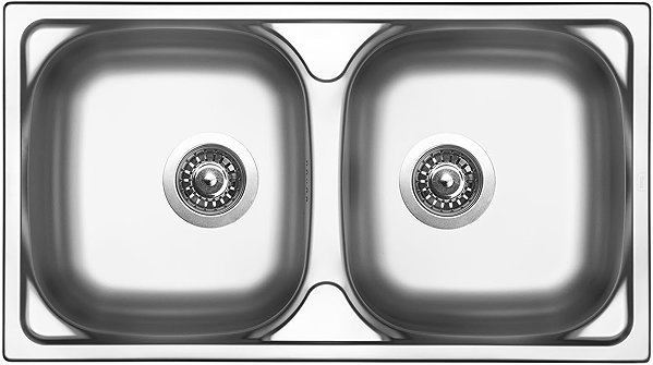 Kitchen Sink and Tap Set Sinks Okio 780 Duo + Arco all stainless steel ...
