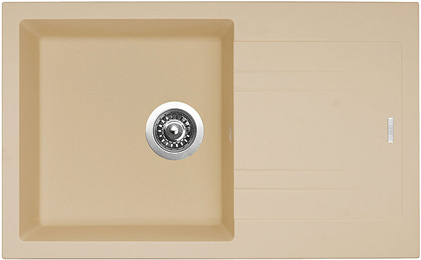 Kitchen Sink and Tap Set Sinks Linea 780 Sahara + Elasta stainless steel/black ...