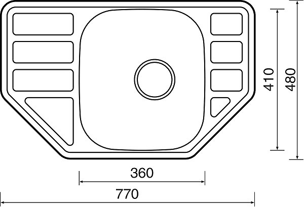Kitchen Sink and Tap Set Sinks Corno 770 + Elasta stainless steel/gray ...