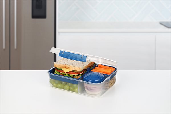 Snack Box SISTEMA 1.65L Bento Lunch To Go, Blue Online Range Lifestyle