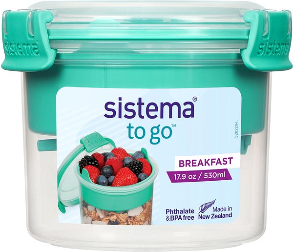 Uzsonnás doboz Sistema Breakfast To Go 0,53 l ...
