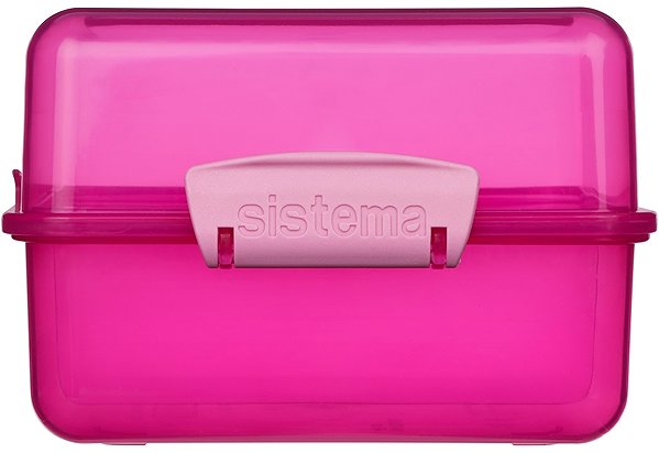 Lunch Box Sistema Lunch box with 2 compartments 1,4 l, pink ...