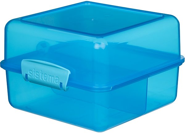 Lunch Box Sistema Lunch box with 2 compartments 1,4 l, blue ...