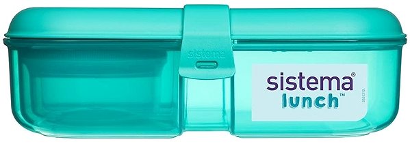 Lunch Box Sistema Three-chamber lunch box with yoghurt container 1,1 l, mint green ...