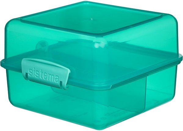 Lunch Box Sistema Lunch box with 2 compartments 1,4 l, green ...