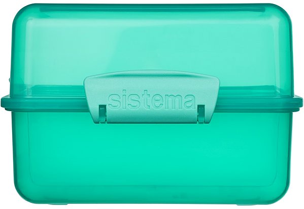 Lunch Box Sistema Lunch box with 2 compartments 1,4 l, green ...