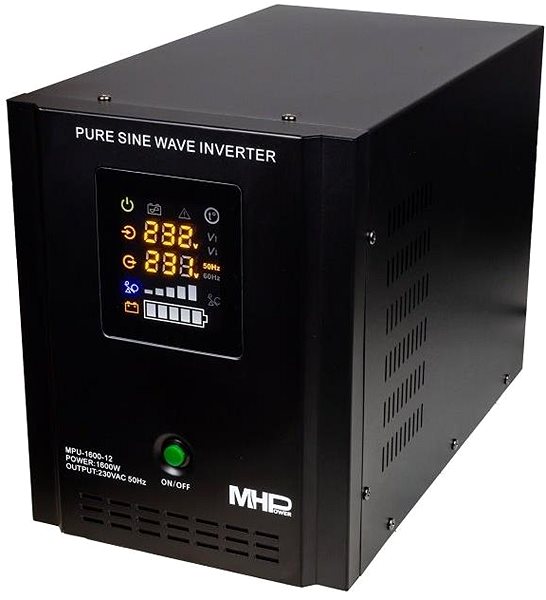 Záložní zdroj MHPower MPU-1600-12, UPS, 1600 W, čistý sinus, 12V, MPU-1600-12 ...