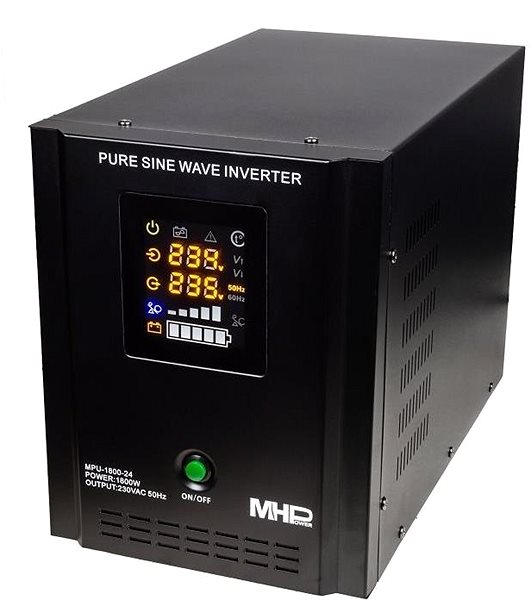 Záložní zdroj MHPower  MPU-1800-24, UPS, 1800 W, čistý sinus, 24V, MPU-1800-24 ...