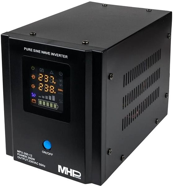Záložní zdroj MHPower MPU-300-12, UPS, 300 W, čistý sinus, 12V, MPU-300-12 ...