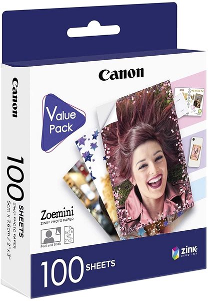 Fotópapír Canon ZINK ZP-2030 Zoemini fotópapír, 100 db ...