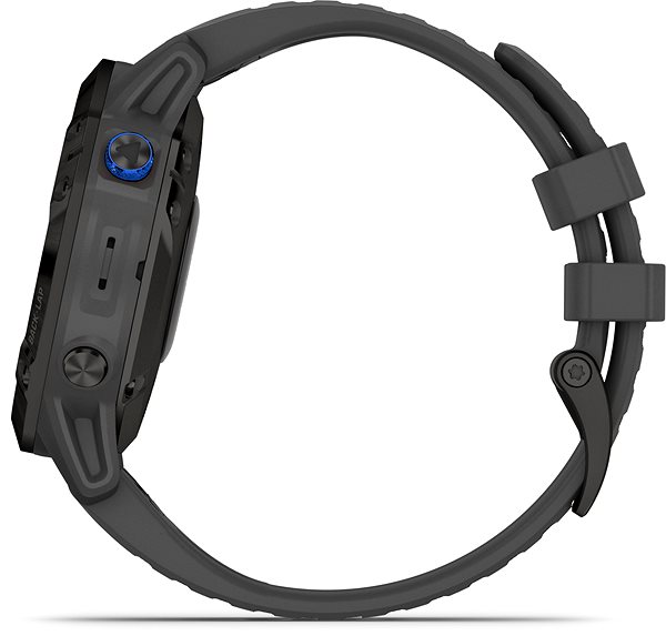 Smart Watch Garmin Fenix 6 Pro Solar, Black, Slate Grey Band Lateral view