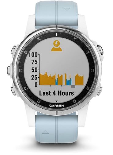 Smartwatch Garmin Fenix 5S Plus White Optic Seafoam Band Screen