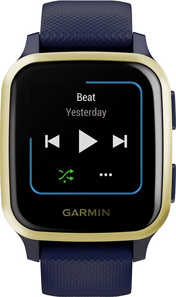 Smartwatch Garmin Venu Sq Musik LightGold/Blue Band Mermale/Technologie