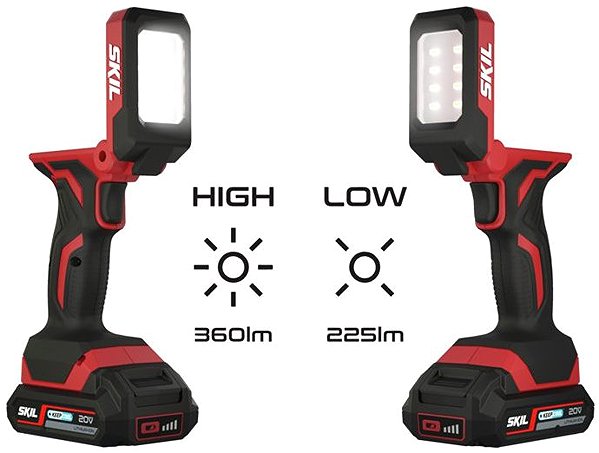 LED Reflector SKIL LED flashlight Aku handheld 3155CA ...