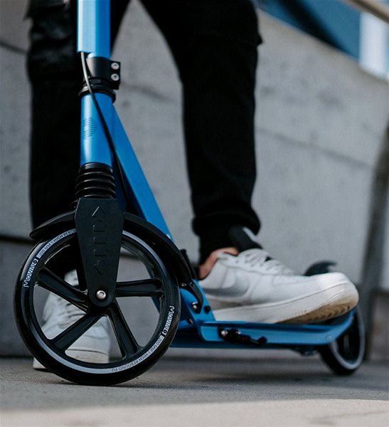 Movino City Comfort+ folding scooter, black - Blue Edition Features/technology