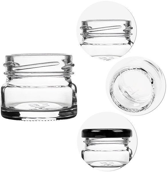 Einmachglas  DuraHome Einmachglas 30 ml mit Deckel 43, 10 St. ...