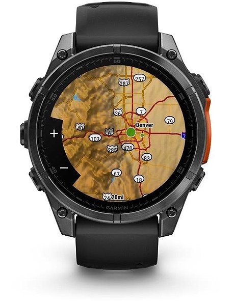 Smart Watch Garmin Fenix 8 47mm AMOLED Slate Gray Steel/Black Band ...