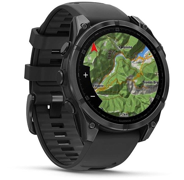 Smart Watch Garmin Fenix 8 47mm AMOLED Slate Gray Steel/Black Band ...