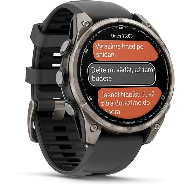 Smart Watch Garmin Fenix 8 Pro 47mm AMOLED Sapphire Titanium Graphite ...