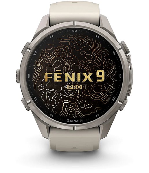 Smart Watch Garmin Fenix 9 Pro 43mm AMOLED inReach Titanium Grey/Dark Sandstone ...