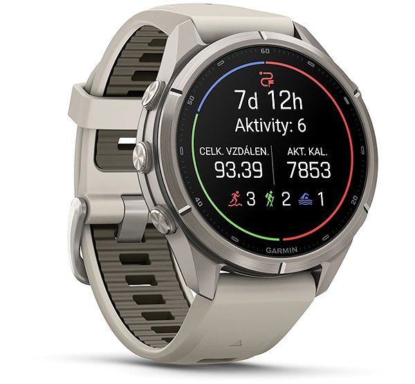 Smart Watch Garmin Fenix 9 Pro 43mm AMOLED inReach Titanium Grey/Dark Sandstone ...