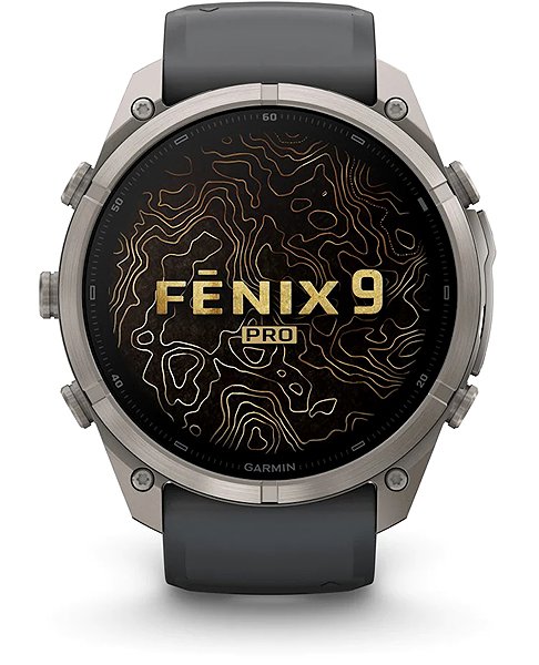 Smart Watch Garmin Fenix 9 Pro 51mm AMOLED Titanium Graphite/Black ...