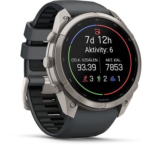 Smart Watch Garmin Fenix 9 Pro 51mm AMOLED inReach Titanium Graphite/Black ...