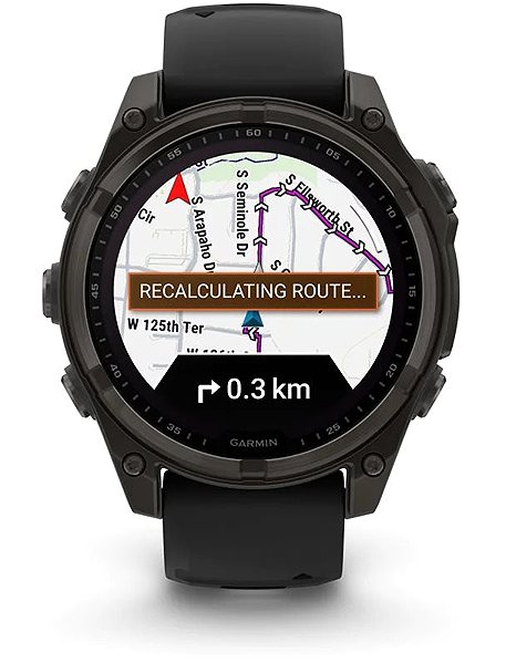 Smart Watch Garmin Fenix E 47mm Slate Gray Steel/Black Band ...