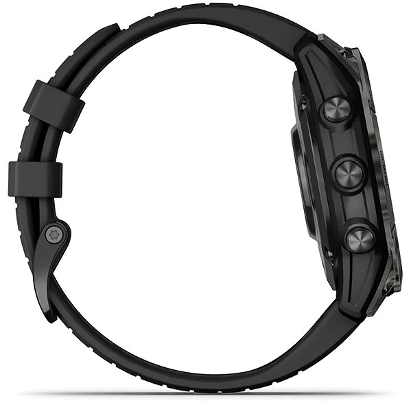 Smart Watch Garmin Fenix 7 Pro Sapphire Solar, Carbon Gray DLC Titanium/Black Band ...