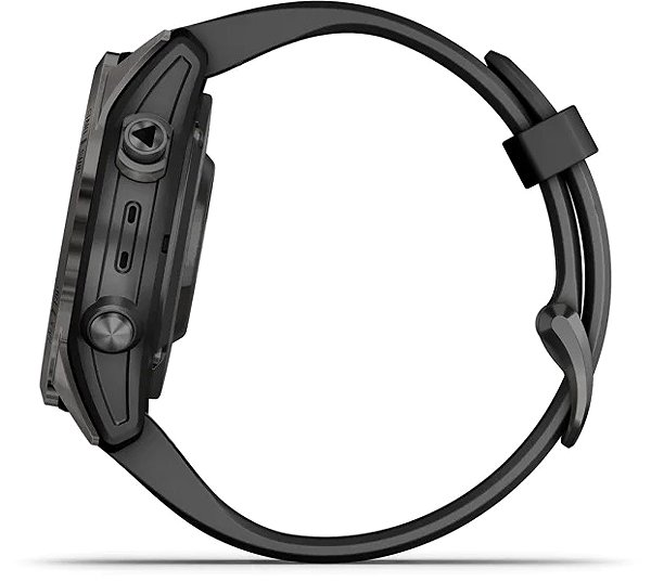 Smart Watch Garmin Fenix 7S Pro Sapphire Solar, Carbon Gray Titanium/Black Band ...