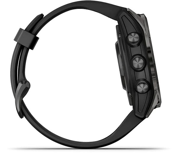 Smart Watch Garmin Fenix 7S Pro Sapphire Solar, Carbon Gray Titanium/Black Band ...
