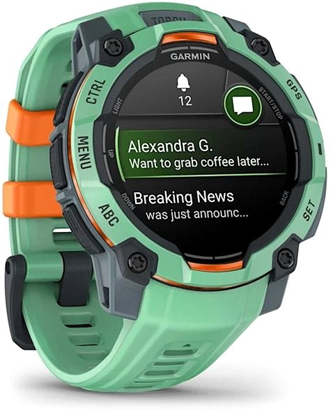 Smart Watch Garmin Instinct 3 45mm AMOLED Neo Tropic/Neo Tropic band ...