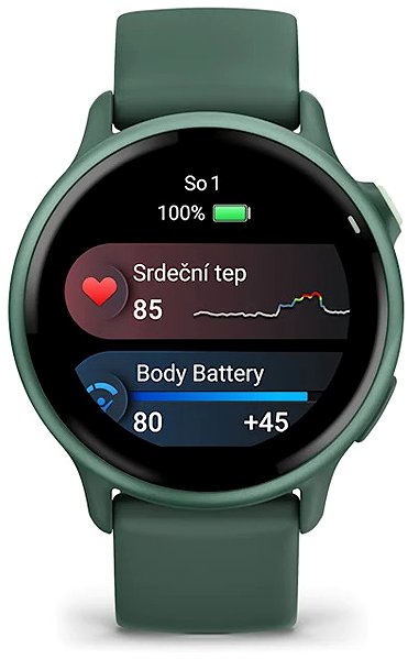 Smart Watch Garmin Vívoactive 6 Metallic Jasper Green/Jasper Green Band ...