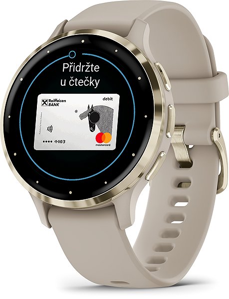 Smart Watch Garmin Venu 3S Cream Gold/French Gray Band ...