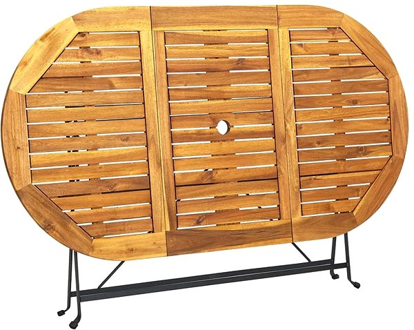 Zahradní stůl Zahradní stůl 160 × 85 × 74 cm masivní akáciové dřevo oválný, 313162 Vlastnosti/technologie