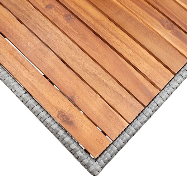 Zahradní stůl Zahradní stůl šedý 120 × 70 × 66 cm masivní akáciové dřevo, 316586 Vlastnosti/technologie