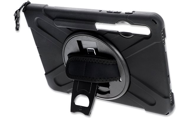 Tablet-Hülle 4smarts Rugged Case Grip für Samsung Galaxy Tab S6 - schwarz Rückseite