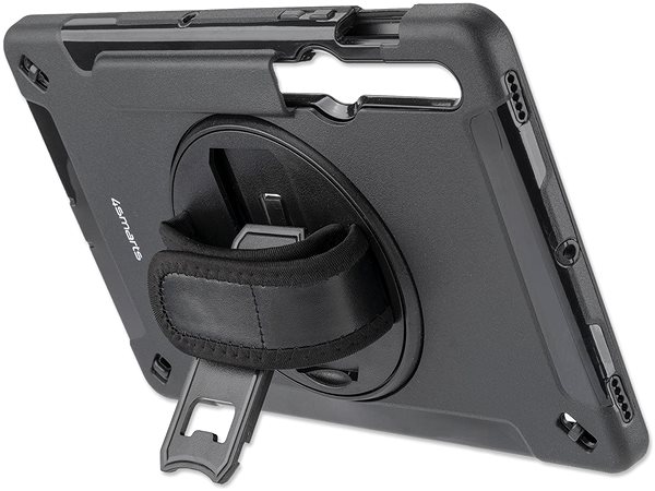 Tablet-Hülle 4smarts Rugged Case Grip für Samsung Galaxy Tab S7 schwarz Rückseite