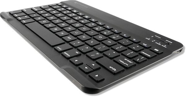 Klávesnica 4smarts Bluetooth Keyboard DailyBiz BTK QWERTZ Black Bočný pohľad