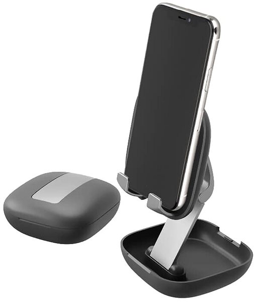 Phone Holder 4smarts Desk Stand Compact for Smartphones Black Lifestyle