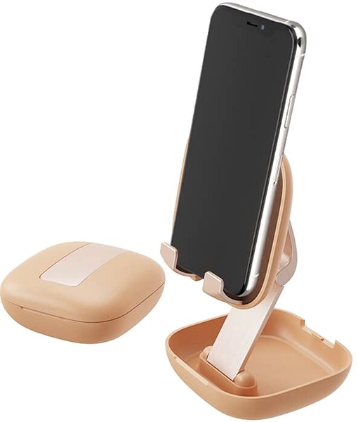 Phone Holder 4smarts Desk Stand Compact for Smartphones Peach Features/technology
