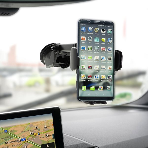 Telefontartó 4smarts Wireless Car Charger VoltBeam Touch 2 10W black Lifestyle