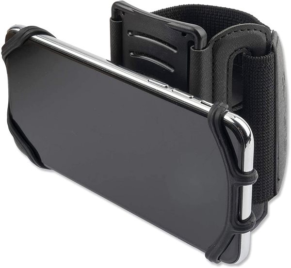 Handyhalterung 4smarts Sports Arm Band Athlete Pro - Armband für bis zu 7“ Smartphones mit Fahrradhalter - schwarz Lifestyle