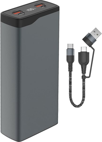 Power Bank 4smarts Power Bank VoltHub Pro 26800mAh 22.5W with Quick Charge, PD Gunmetal Select Edition Connectivity (ports)