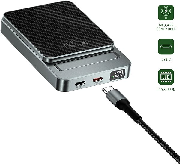 Powerbank 4smarts Wireless OneStyle 5000 mAh MagSafe compatible, kevlar ...