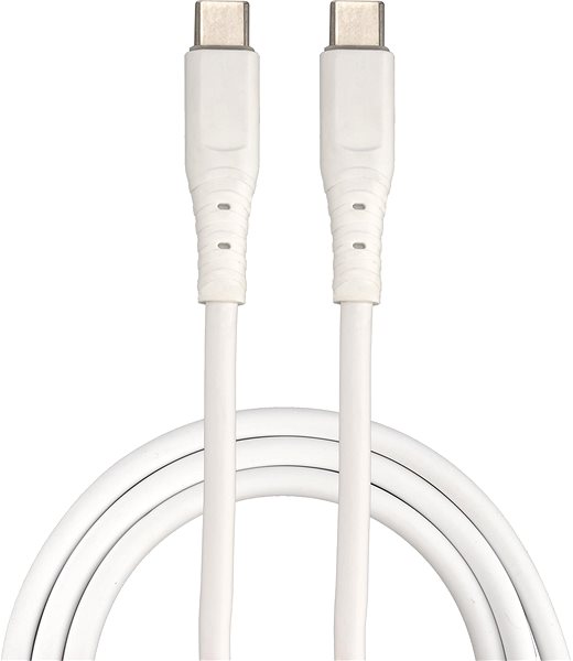 Netzladegerät 4smarts Wall Charger VoltPlug Duos Mini PD 20W and USB-C Cable 1.5m white ...
