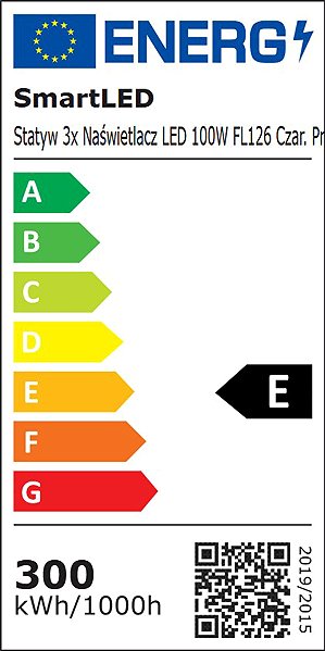 LED Reflector SMART LED LED Floodlight with Stand 3 × 100W/33000lm/IP65 Energy label