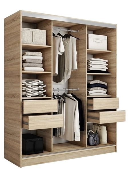 Nejlevnější nábytek Litolaris 150 wardrobe without mirror - sonoma oak .